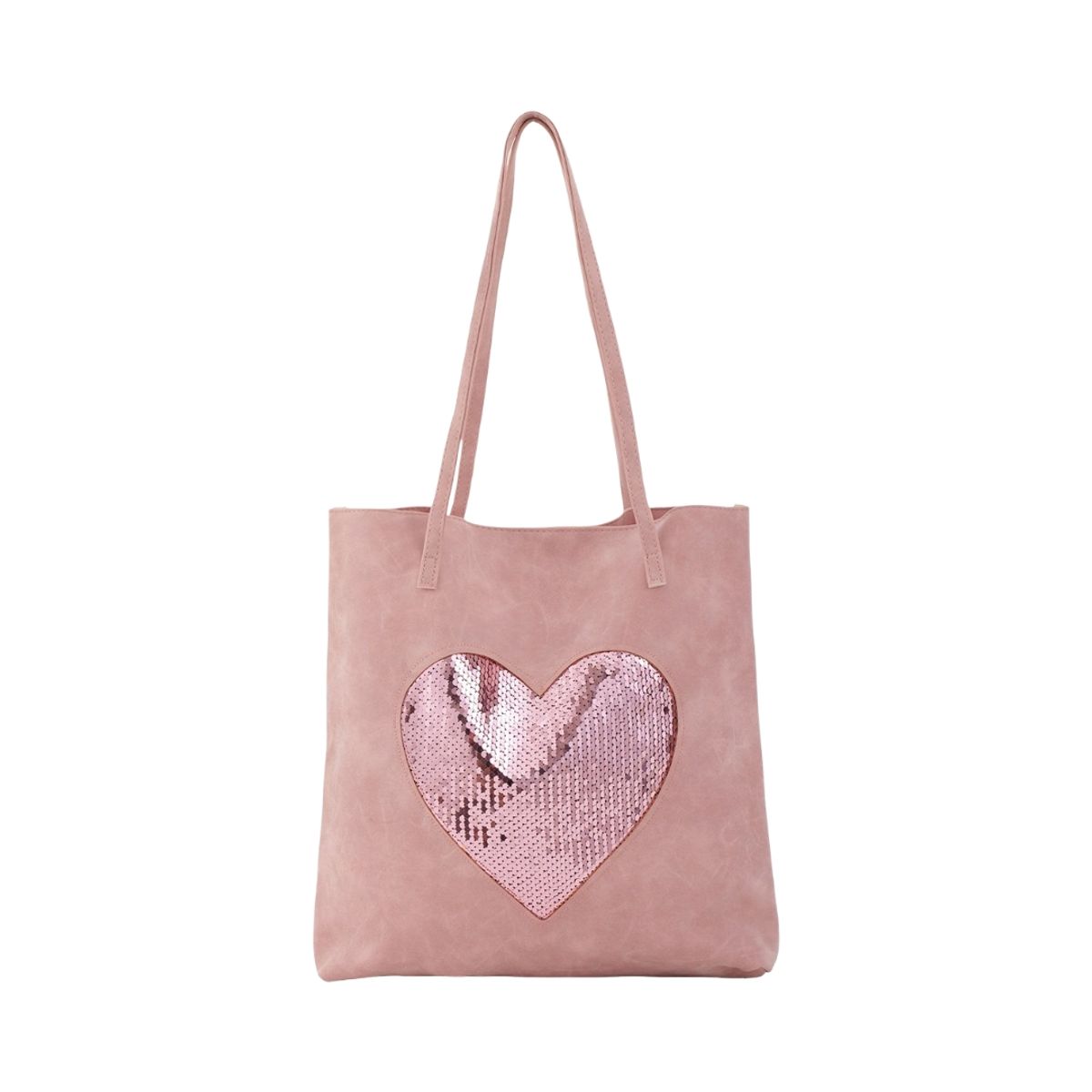  Shopper m/hjerte - rosa