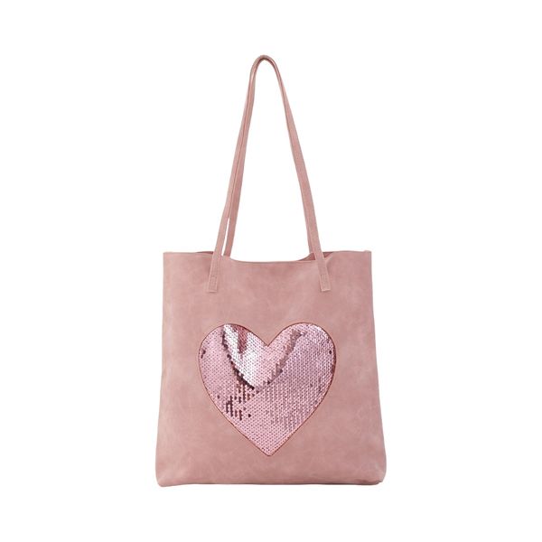 Hovedbilde  Shopper m/hjerte - rosa