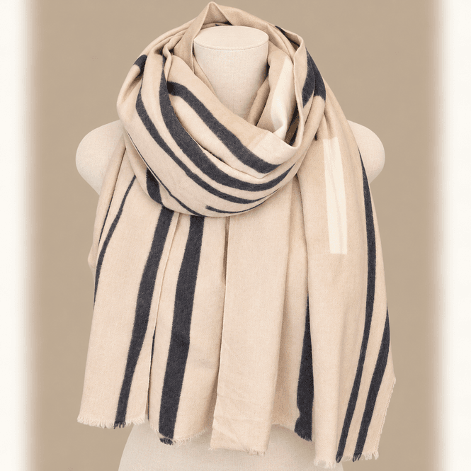 Hovedbilde RE-J130 Skjerf mellomtykk - taupe