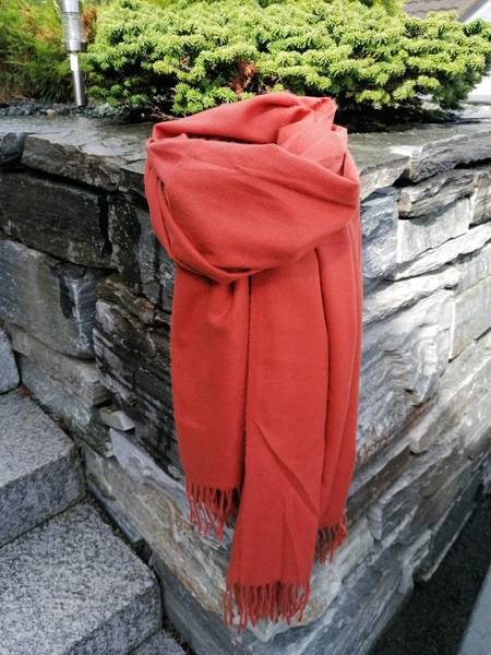 Bilde av 111555 ensfarget rust/orange viscose *