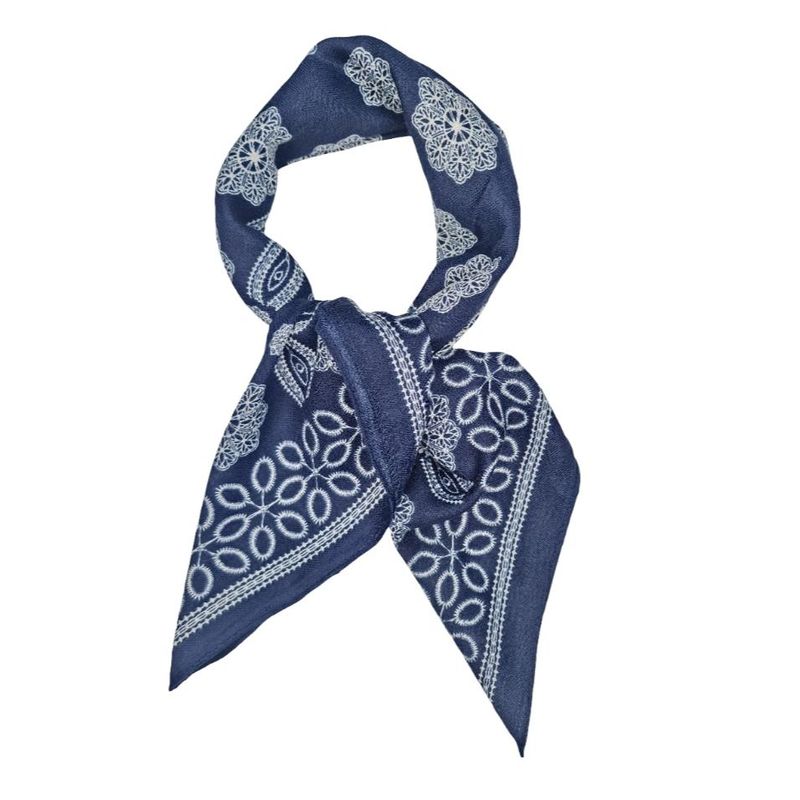 W165 Lite skjerf viscose - marine blå