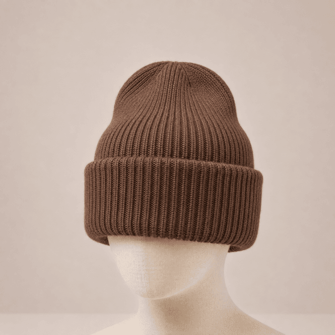 Hovedbilde RE-Y06 Lue ullmix - brun