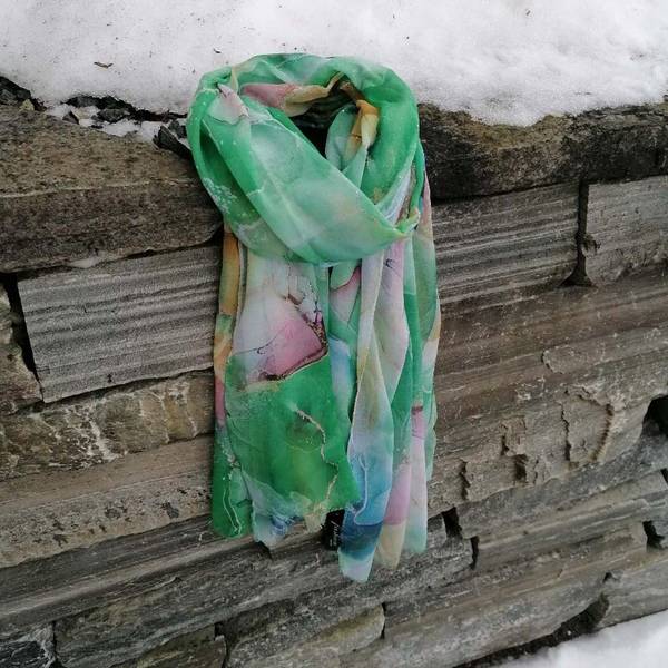 Bilde av 112238 green viscose skjerf