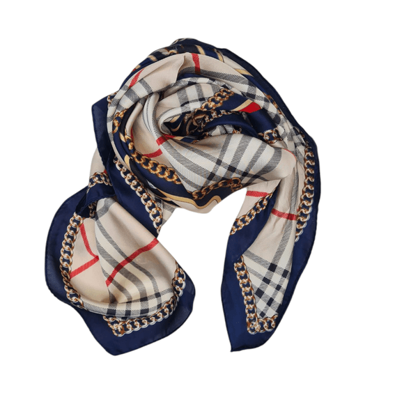 Bilde av FJ04 Lite skjerf silkemix - blue