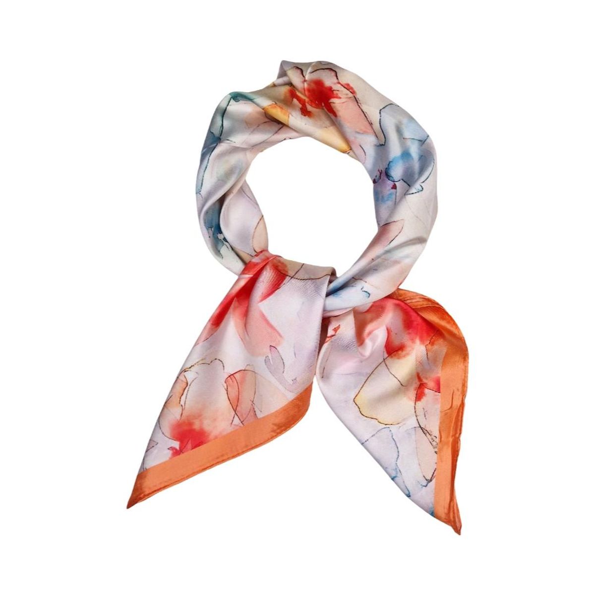 11112 Lite skjerf silkelook - orange