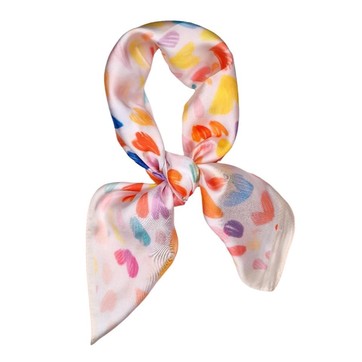 C38328-57 Lite skjerf hjerter - rosa