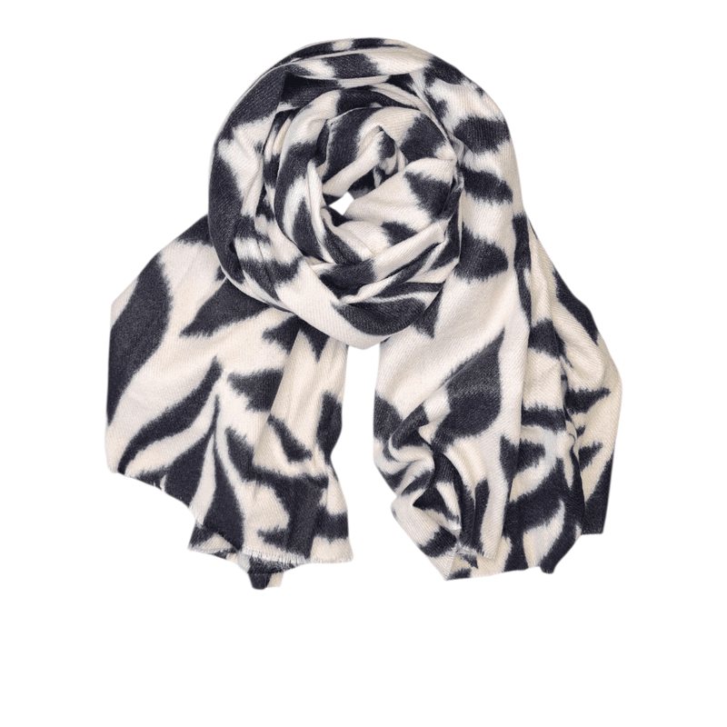 CF18 Skjerf ullmix  - sort