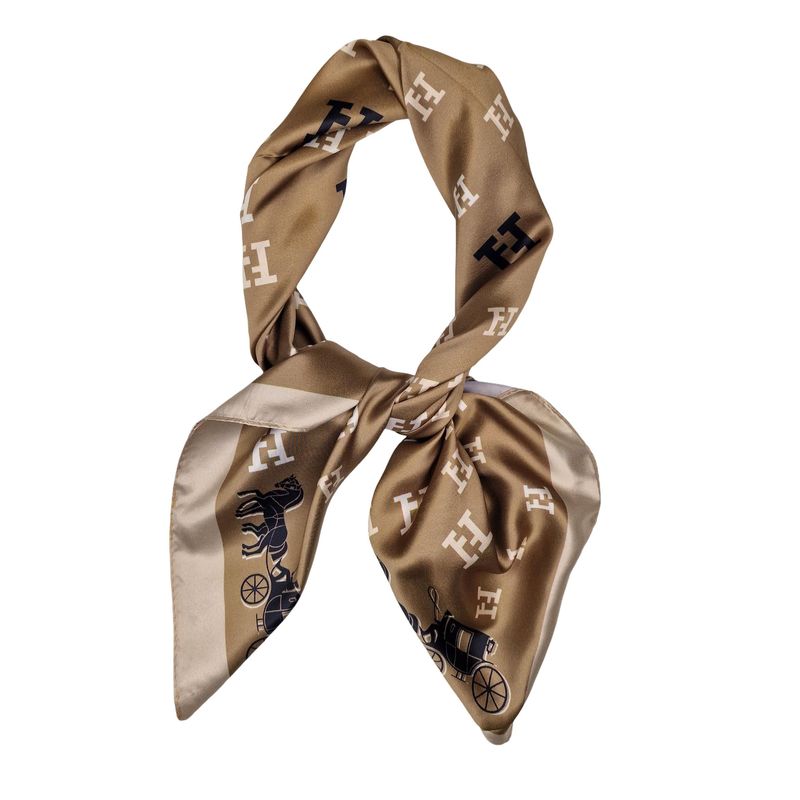 FA11151 Lite skjerf H silkelook - beige/golden