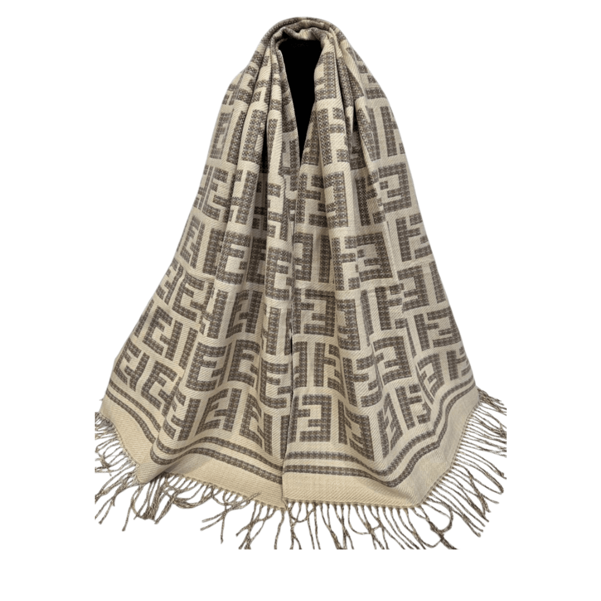 RE-V04 Skjerf - beige KUN 1STK