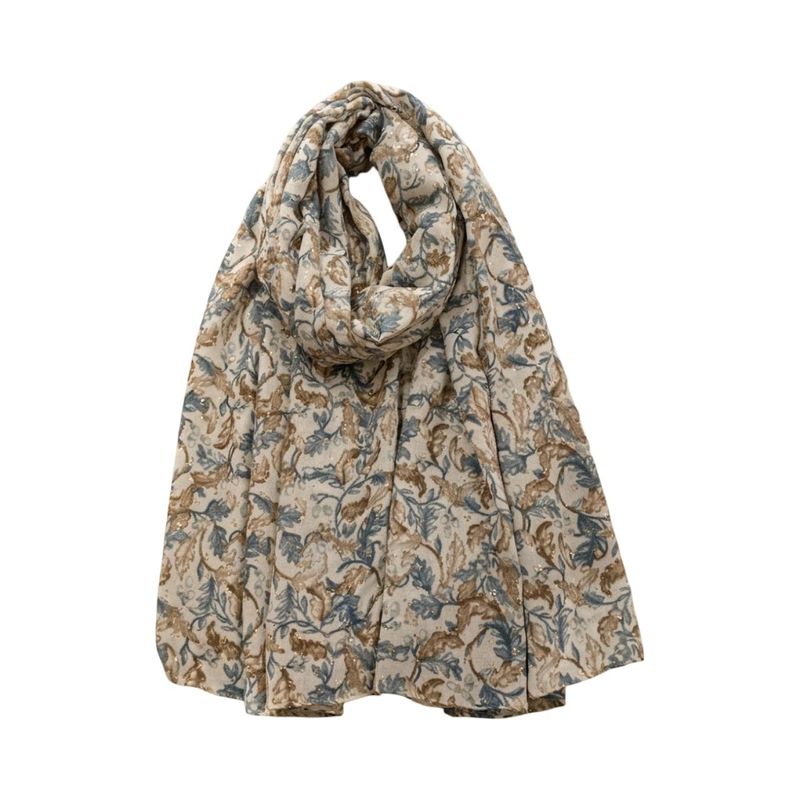 C308 Skjerf viscosemix - beige