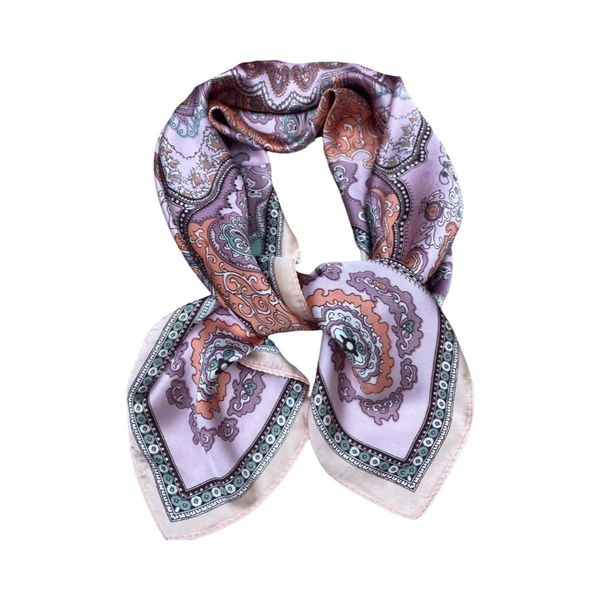 Hovedbilde FJ68 Lite skjerf paisley - rosa