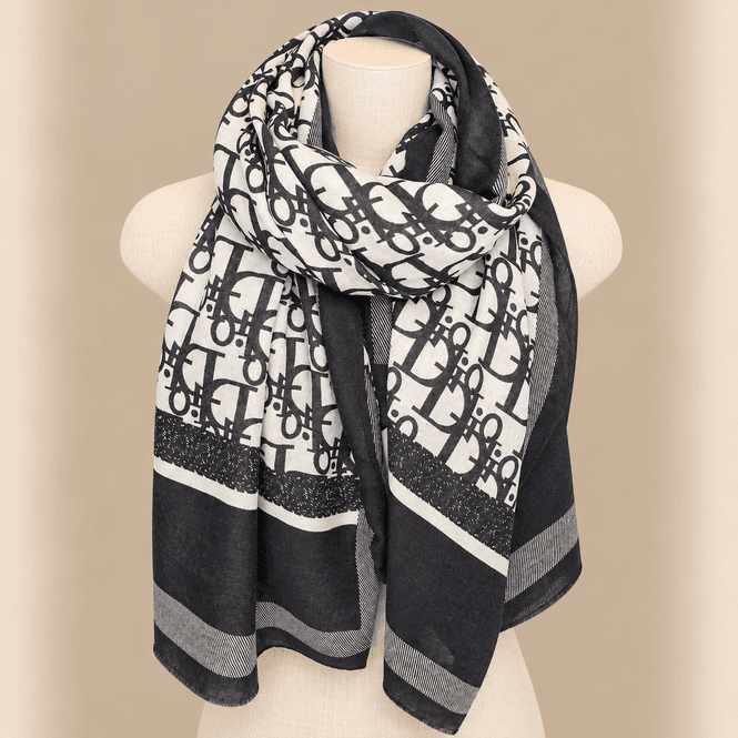 Hovedbilde Vanlig skjerf viscose D - sort