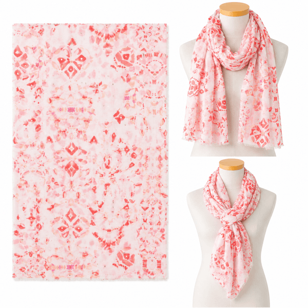 Hovedbilde C225 Skjerf viscose/bomull - rød