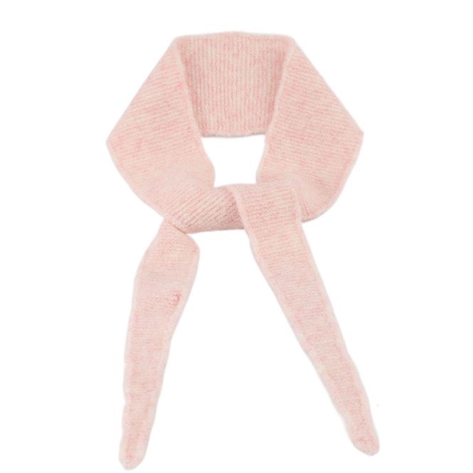 Hovedbilde ZY1607  Lite skjerf ullmix - lys rosa
