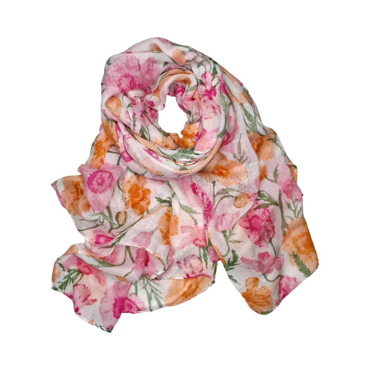 C280 Skjerf viscose/bomull - rosa