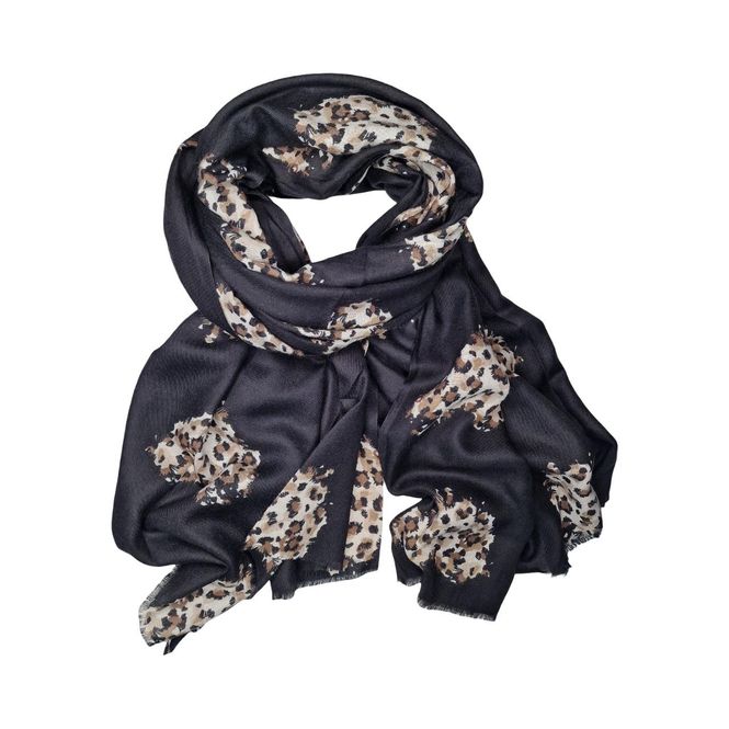 Hovedbilde RE-J210 Skjerf viscose - sort